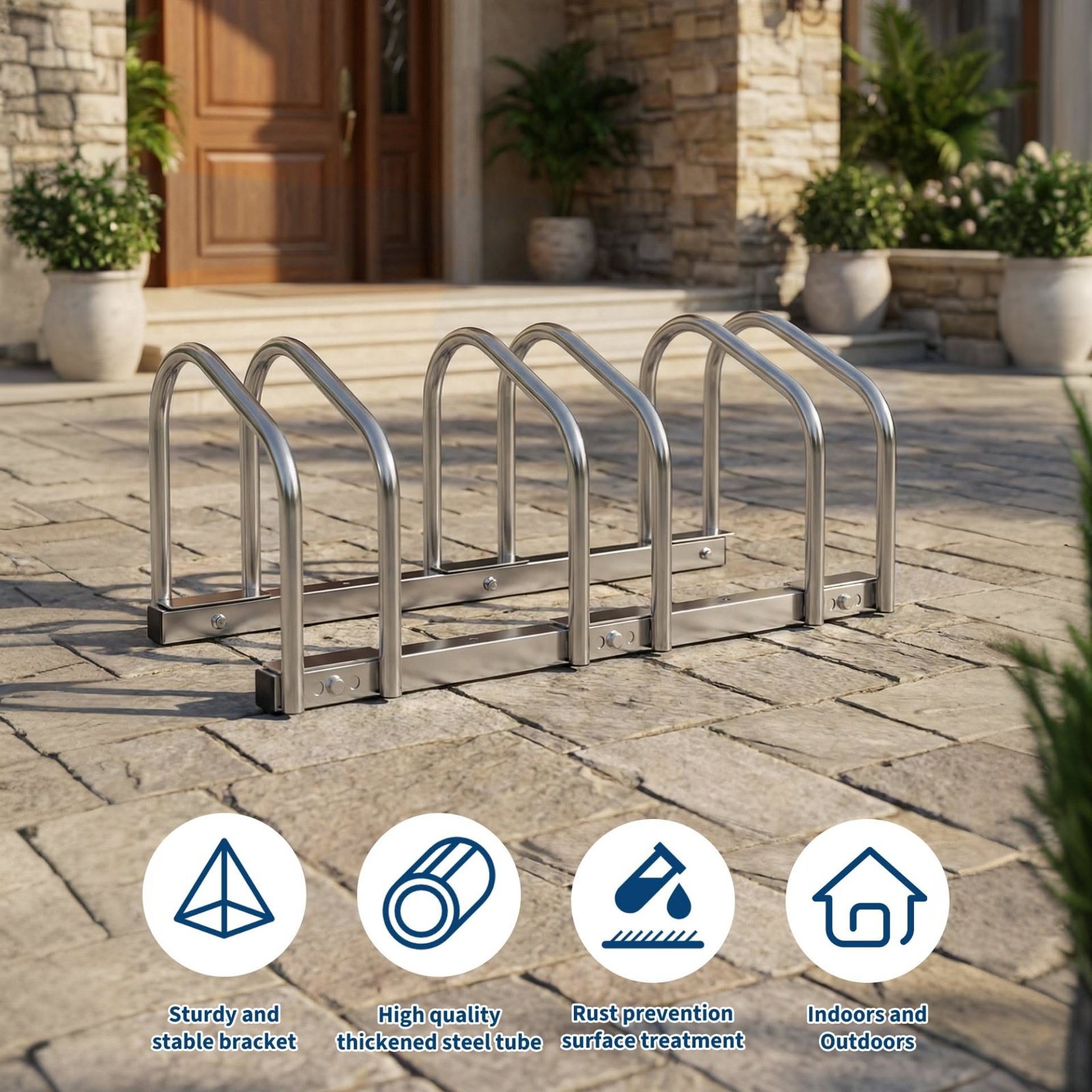 Stainless Steel Bicycle Stands, reference design 005